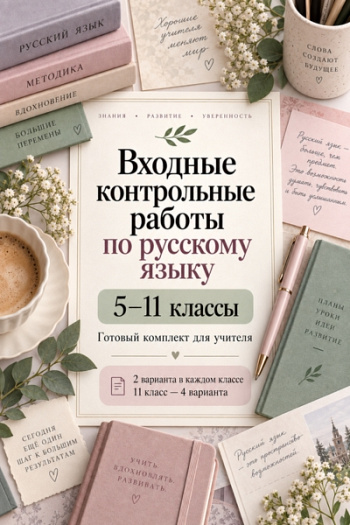 Входные контрольные работы по русскому языку для 5–11 классов